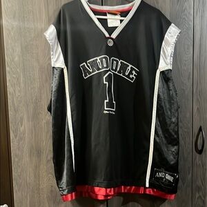 And1 Black Basketball Jersey Size 4X